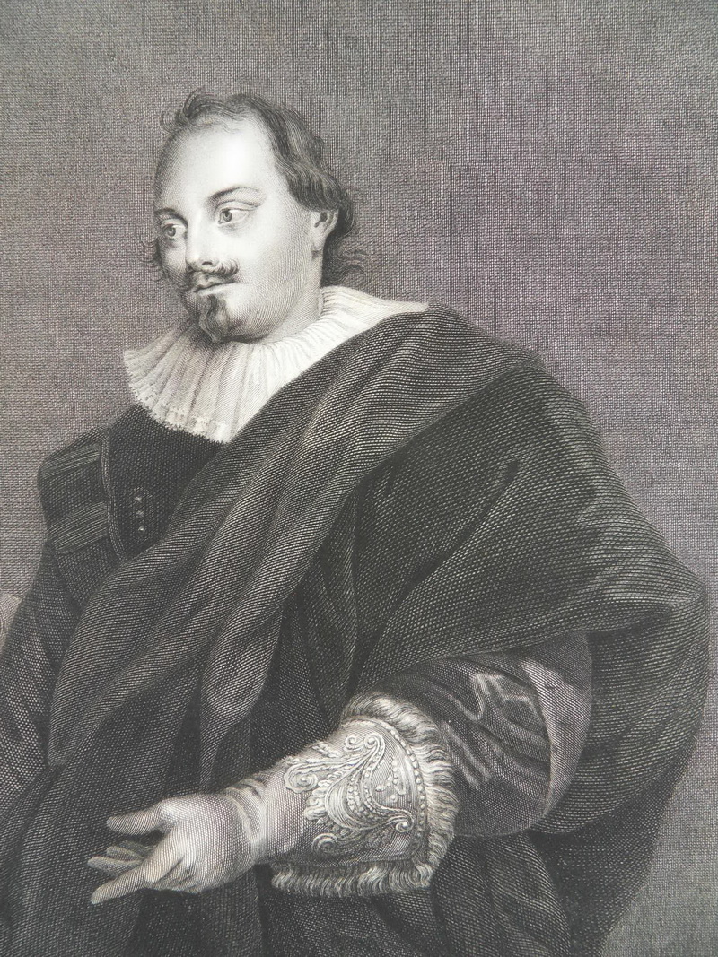 PORTRAIT PIETER STEVENS KUPFERSTICH ULMER VAN DYCK 1790