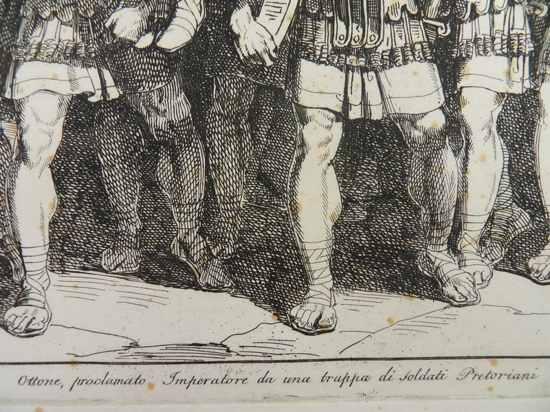 RÖMISCHER KAISER OTHO PRÄTORIANER PINELLI ROM 1829  