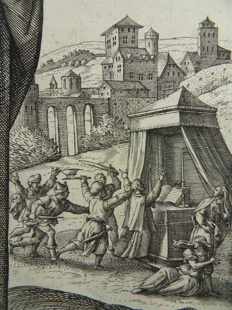 APOSTEL MATTHIAS GROßER ALTMEISTER KUPFERSTICH COLLAERT VOS 1590 D70 