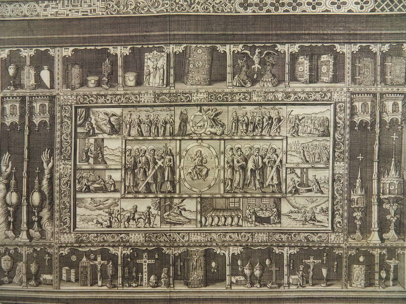 KUPFERSTICH LORENZ BEGER 1690 ALTAR ST. MICHAELIS KIRCHE LÜNEBURG E24 