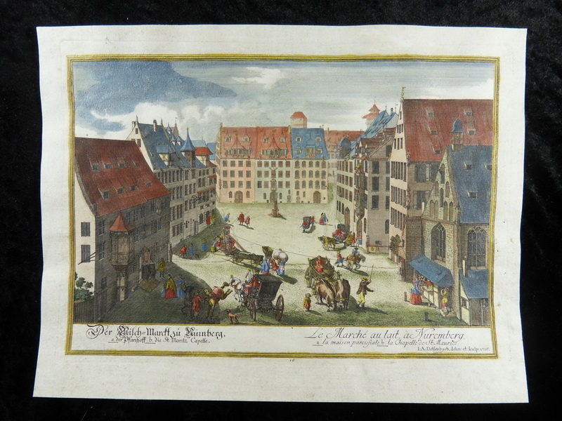 titel der milch marckt zu nuernberg kuenstler johann adam delsenbach