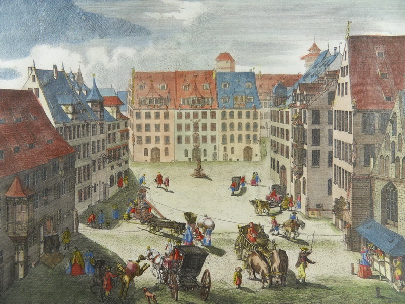 NÜRNBERG MILCHMARKT ALBRECHT DÜRER PLATZ DELSENBACH 1716 KOL 