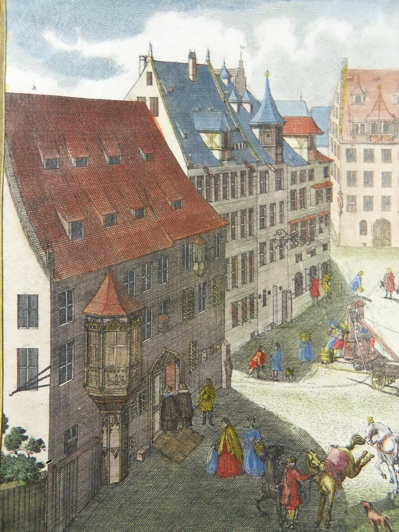 NÜRNBERG MILCHMARKT ALBRECHT DÜRER PLATZ DELSENBACH 1716 KOL 