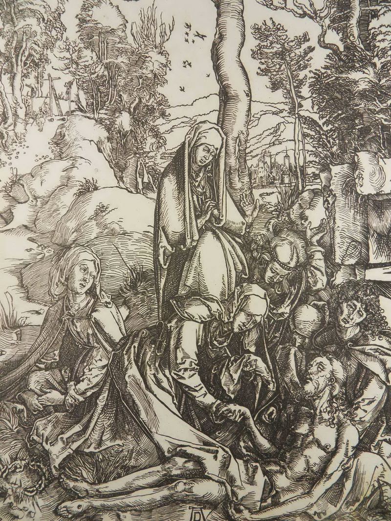 ORIG. HOLZSCHNITT N. ALBRECHT DÜRER BEWEINUNG CHRISTI GROßE PASSION